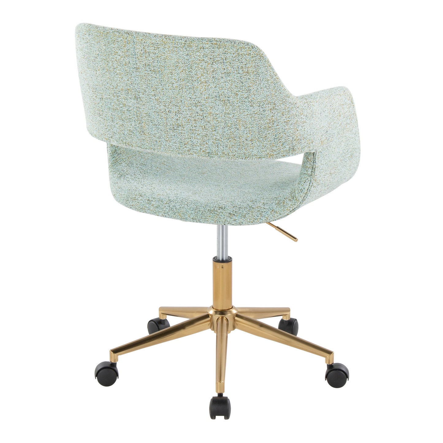 Margarite - Contemporary Task Chair - Gold / Light Green