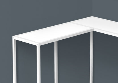 Corner Accent Console Table For Entryway, Contemporary And Modern - White