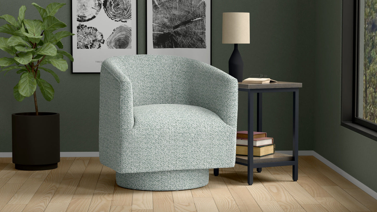 Bralin - Swivel, Accent Chair - Blue