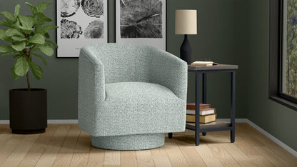 Bralin - Swivel, Accent Chair - Blue