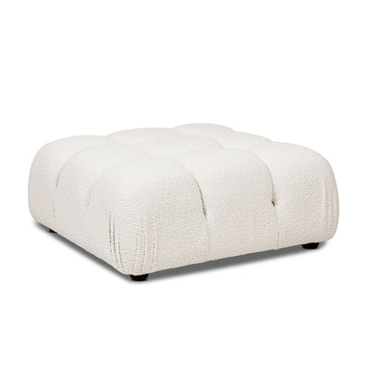Marcel - Bubble Modular Modern Cocktail Ottoman - Ivory White