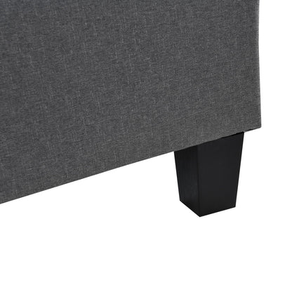 Sectional Sofa Set For Living Room With L Shape Chaise Lounge, Cup Holder And Left Or Right Hand Chaise Modern 4 Seat - Gray