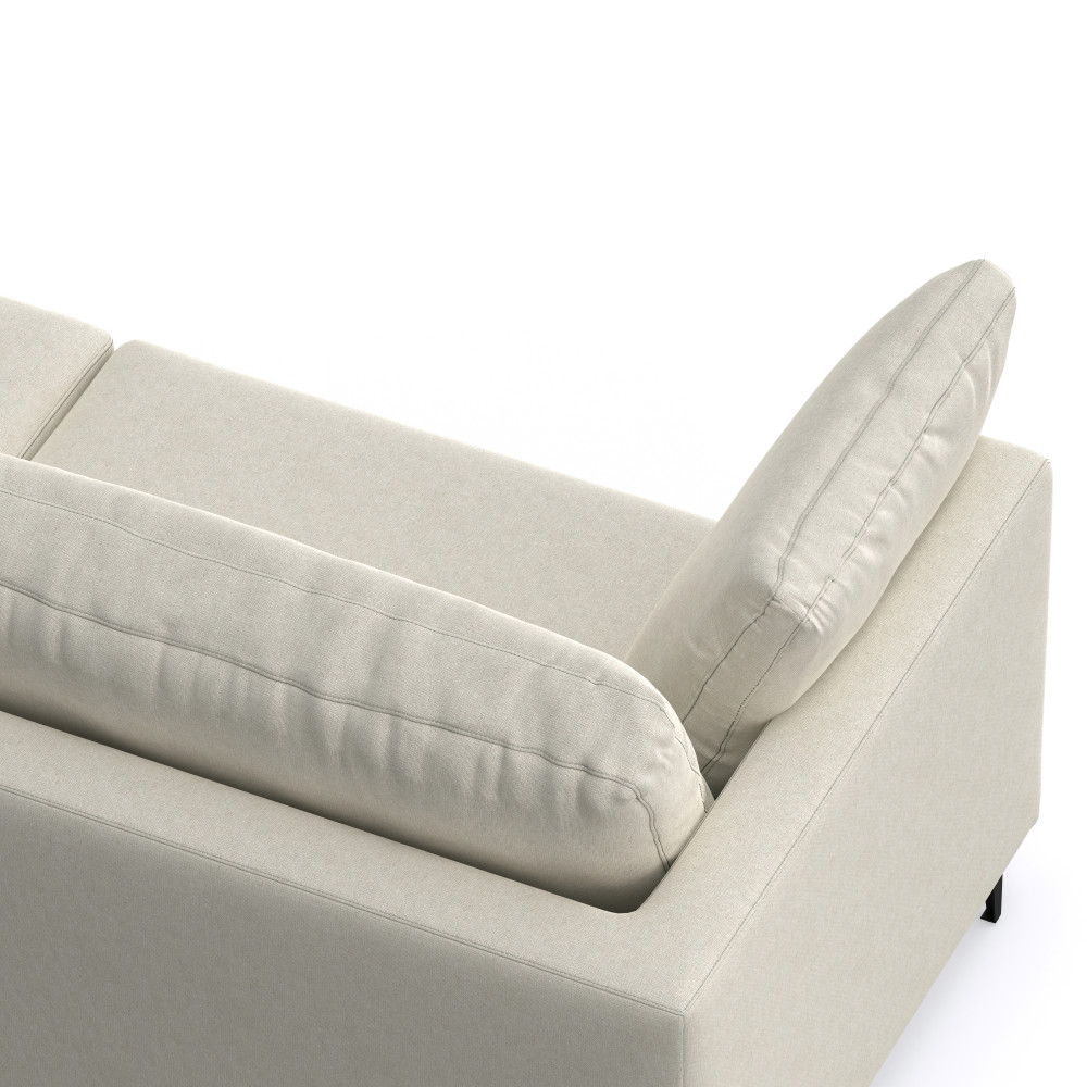 Ava - Mid Century Sofa, Upholstered - Cream