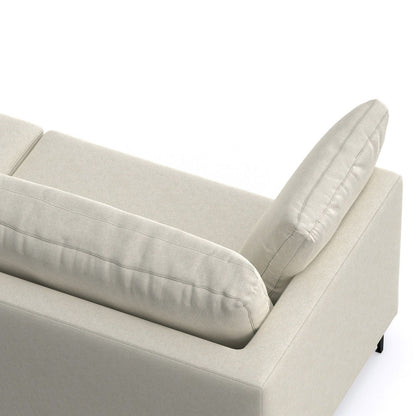 Ava - Mid Century Sofa, Upholstered - Cream