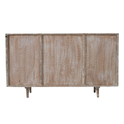 TV Console With Cane Doors - Multicolor