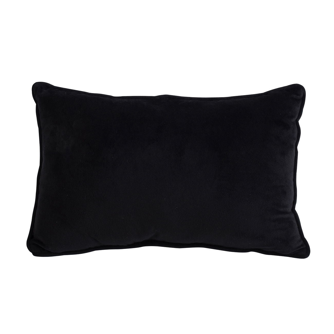 Velvet Pillow With Embroidered Joy And Frosty Snowflake, For Christmas Halloween Holiday Decor (Set of 2) - Black White