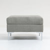Modular Sectional Sofa Square Ottoman Module, Storage Ottoman Footrest - Gray