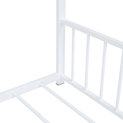 Full Size House Bed - White