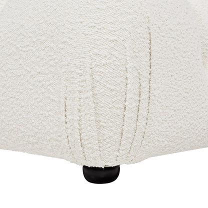 Marcel - Bubble Modular Modern Cocktail Ottoman - Ivory White