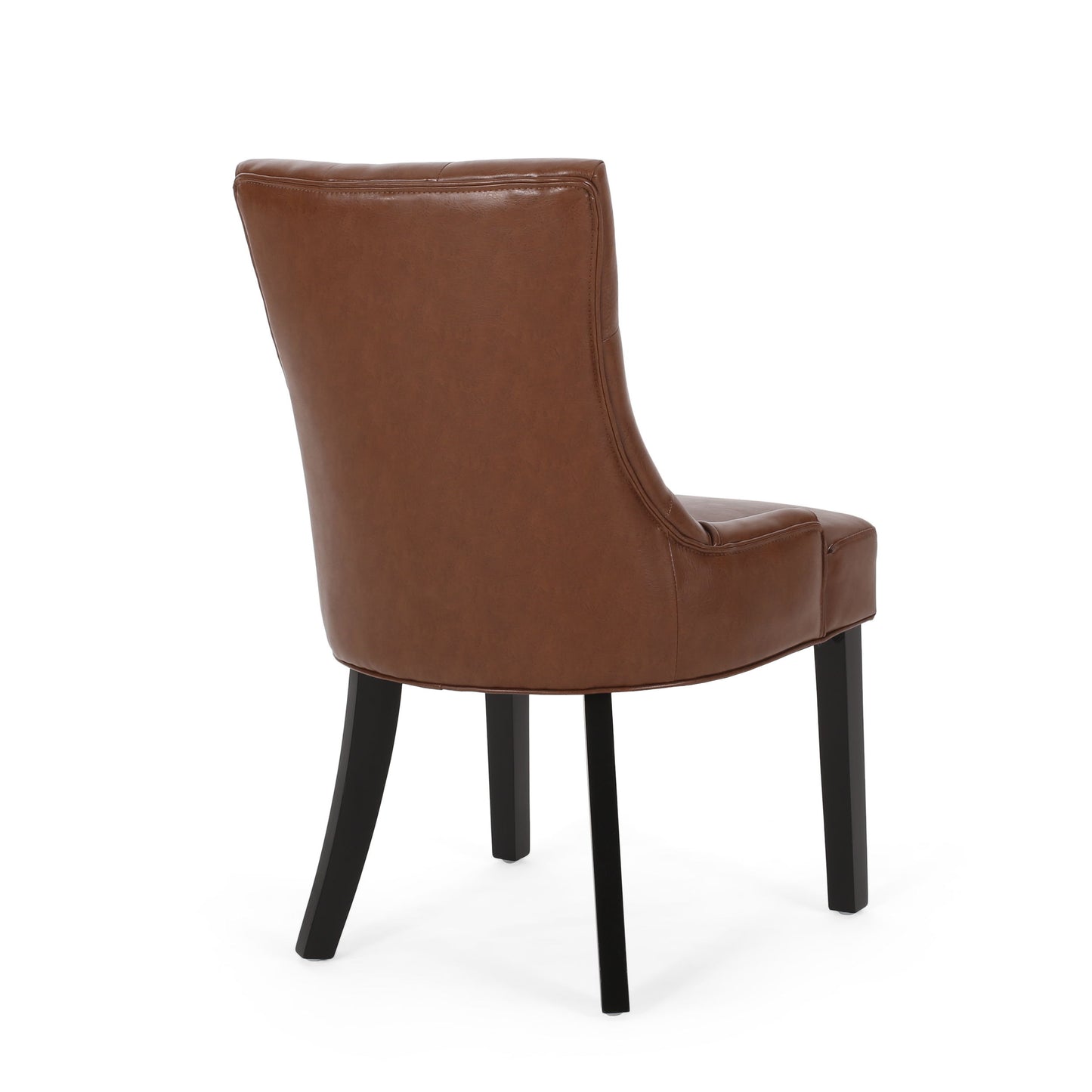 Cheney - Contemporary Dining Chair (Set of 2) With Tufted Design - Light Brown