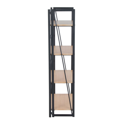 Dakota - Contemporary Bookcase - Black / Natural