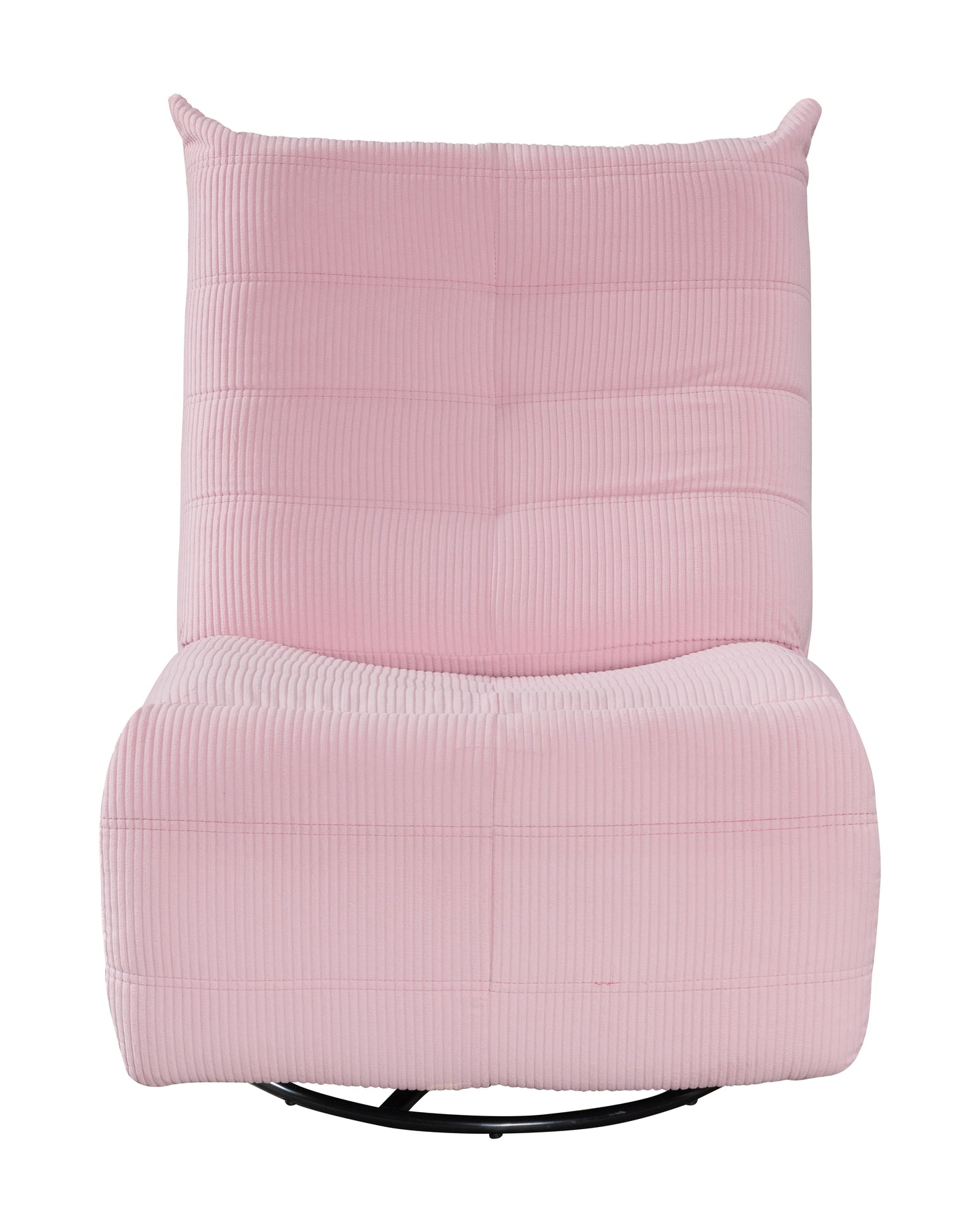 Georgena - Corduroy Swivel Glider Recliner - Pink