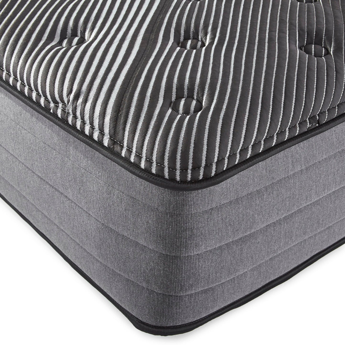Pure Ice - 14" Full Plush Quilted Mattress - Black