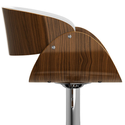 Amery - Adjustable Swivel Bar Stool - White