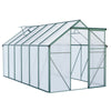 6X12 Ft Polycarbonate Greenhouse Raised Base And Anchor Aluminum Heavy Duty Walk-In Greenhouses For Outdoor Backyard In All Season - Green