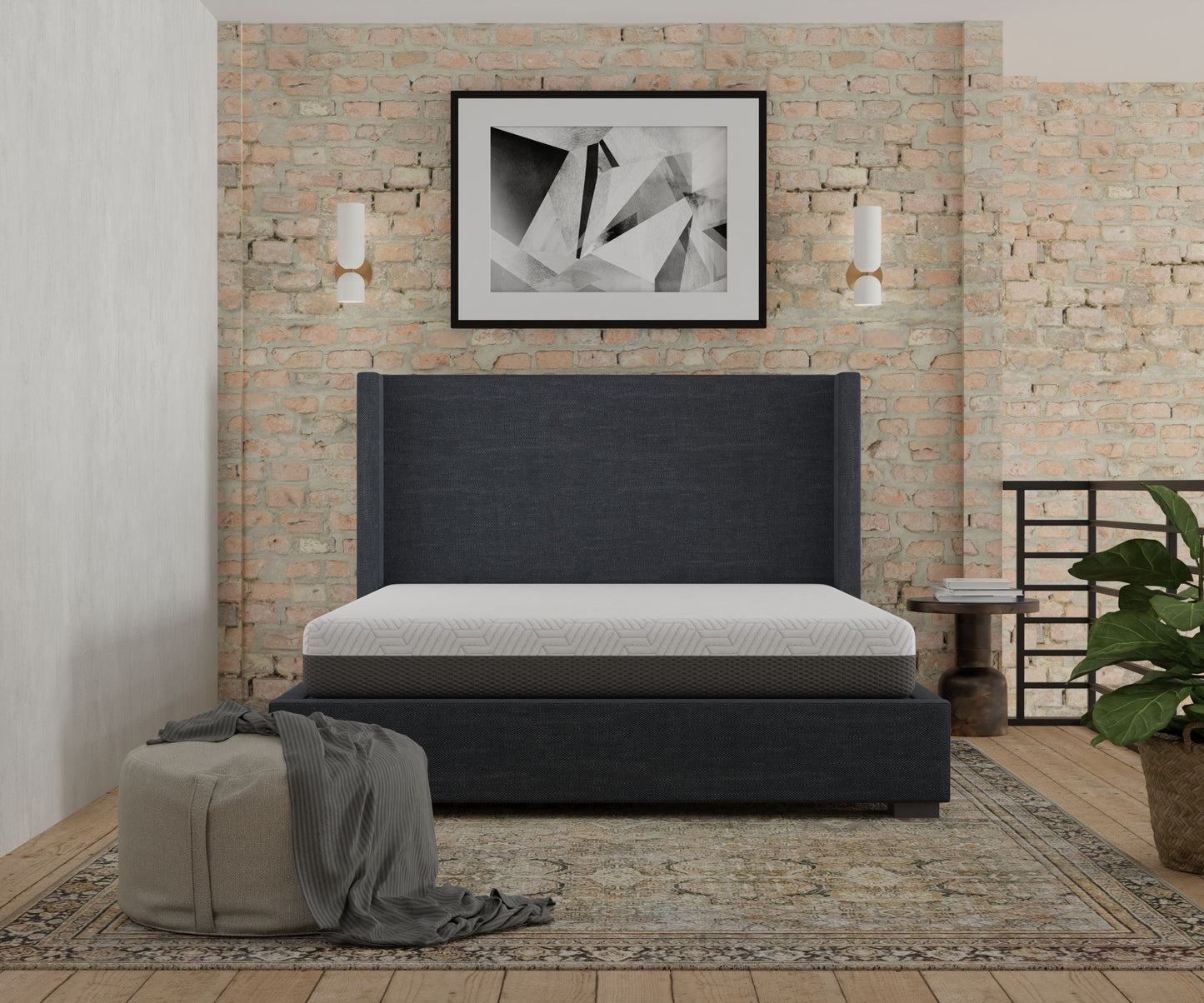 Pur Chill - 10" Twin Long Medium Firm Mattress With Phase Change Cooling Fabric - White / Gray