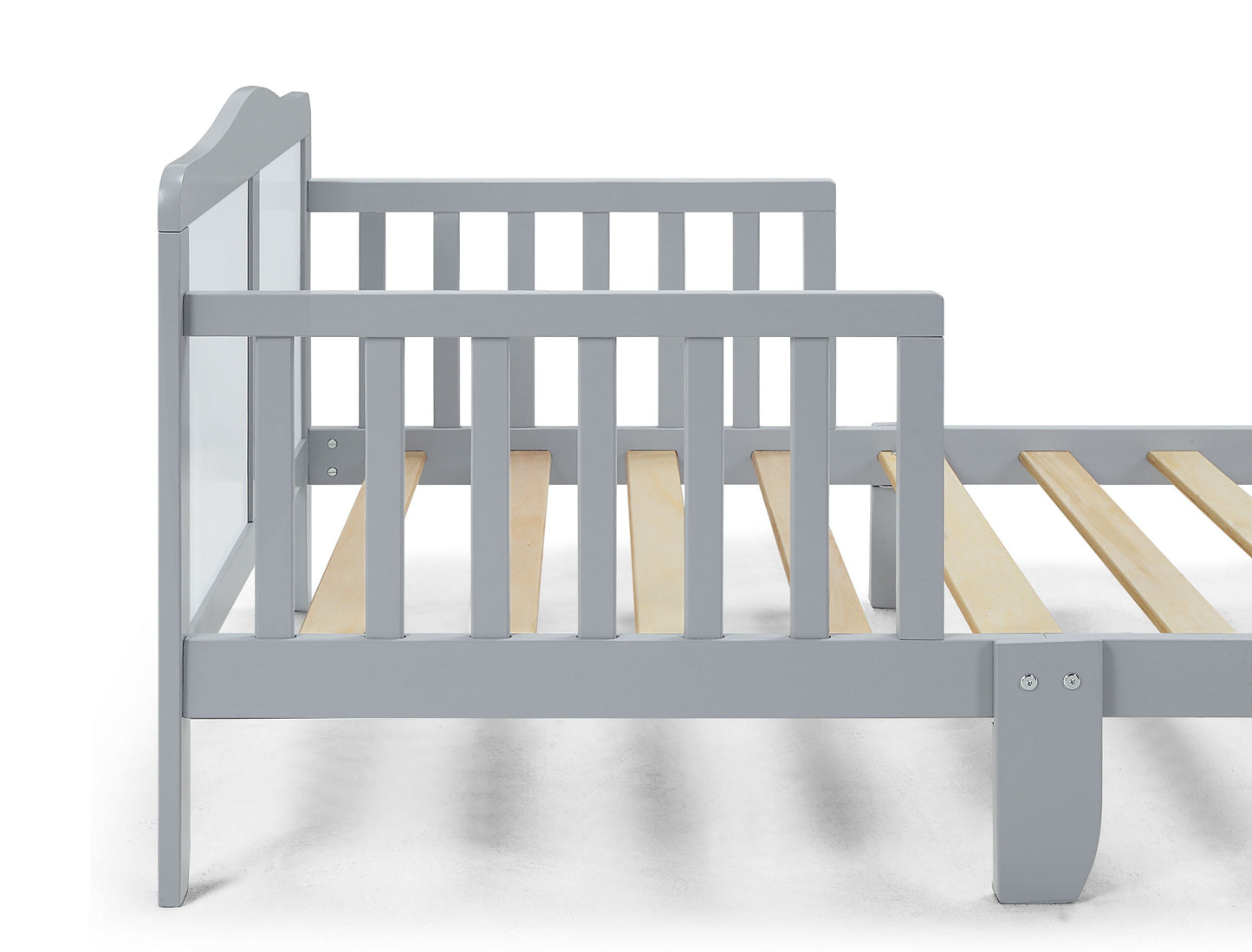 Birdie - Toddler Bed - Light Gray/White