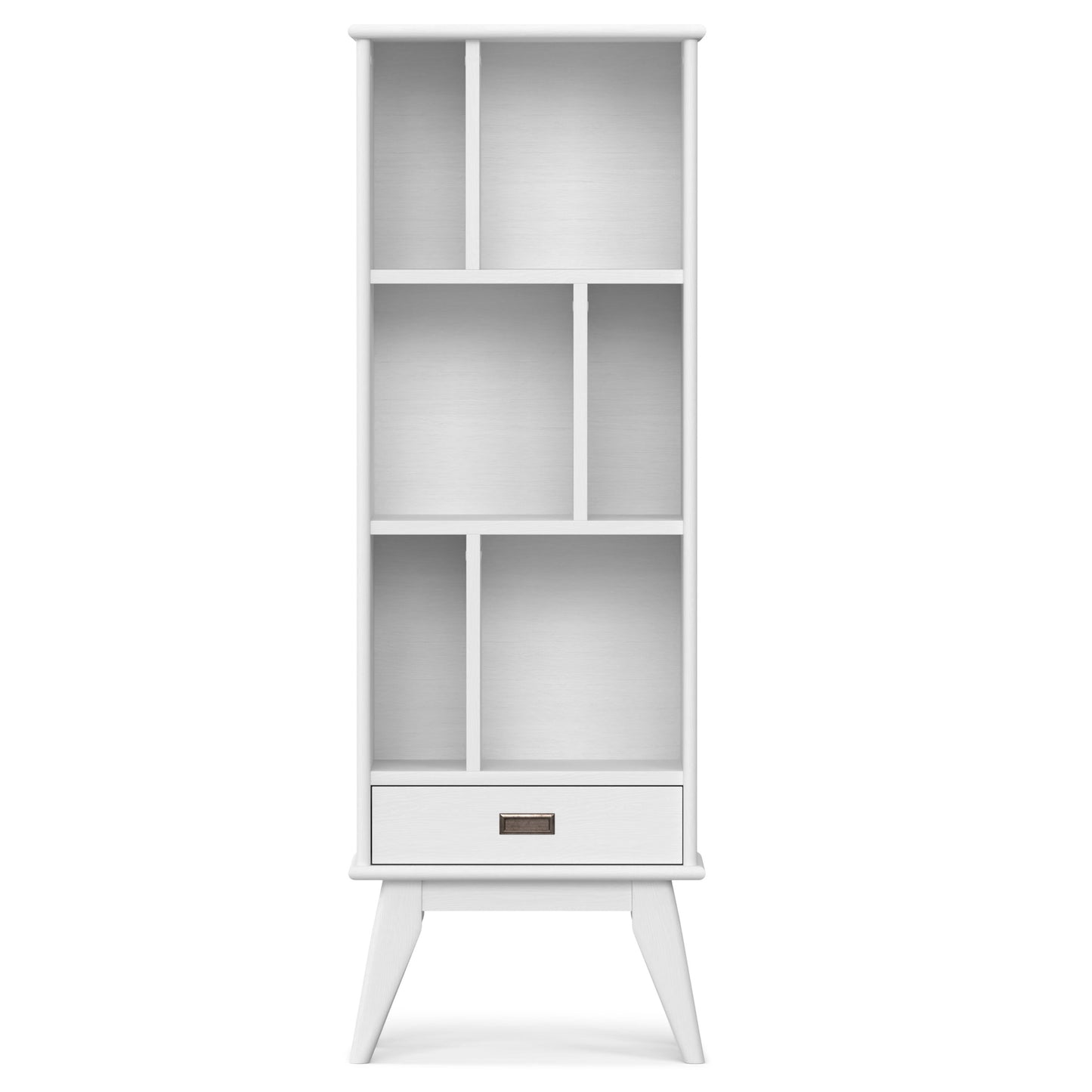 Draper - Mid Century Bookcase And Storage Unit - White