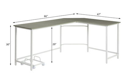Bambina - Computer Desk - Gray / White