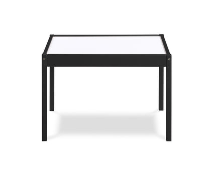 Gibson - 3-Piece Dry Erase Kids Table & Two Chair Set - Black