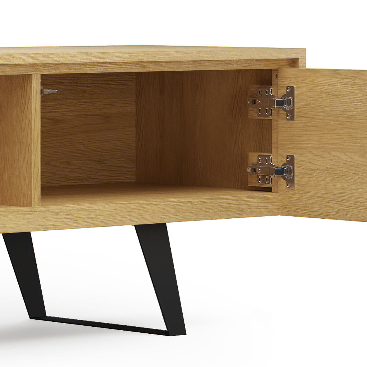 Lowry - Handcrafted TV Media Stand - Oak