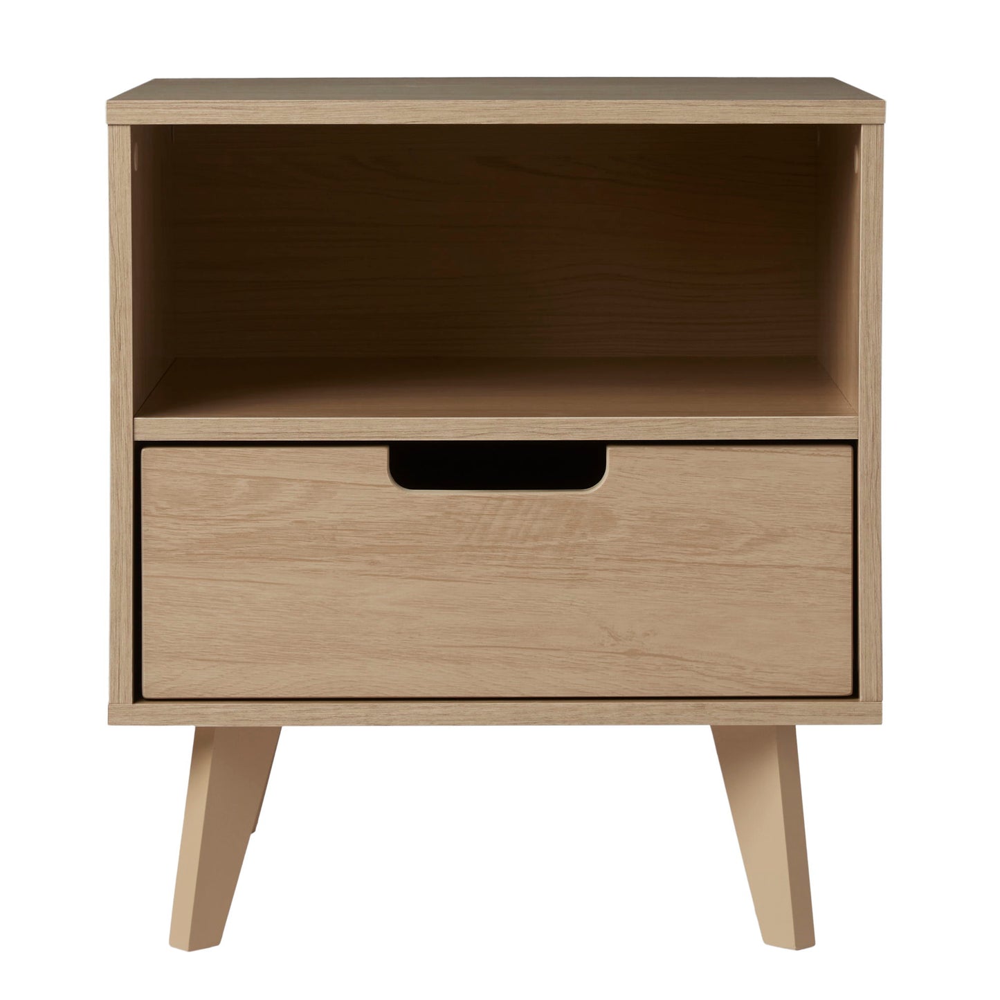 Modern 1 Drawer Nightstand With Open Cubby - Riviera