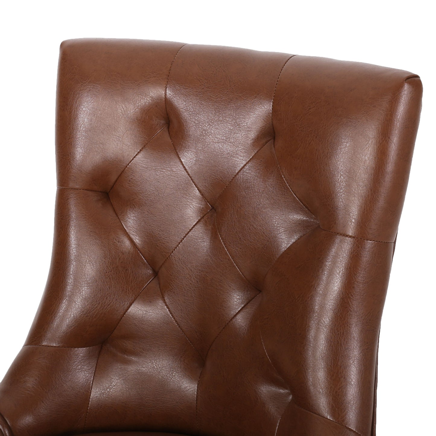 Cheney - Contemporary Dining Chair (Set of 2) With Tufted Design - Light Brown