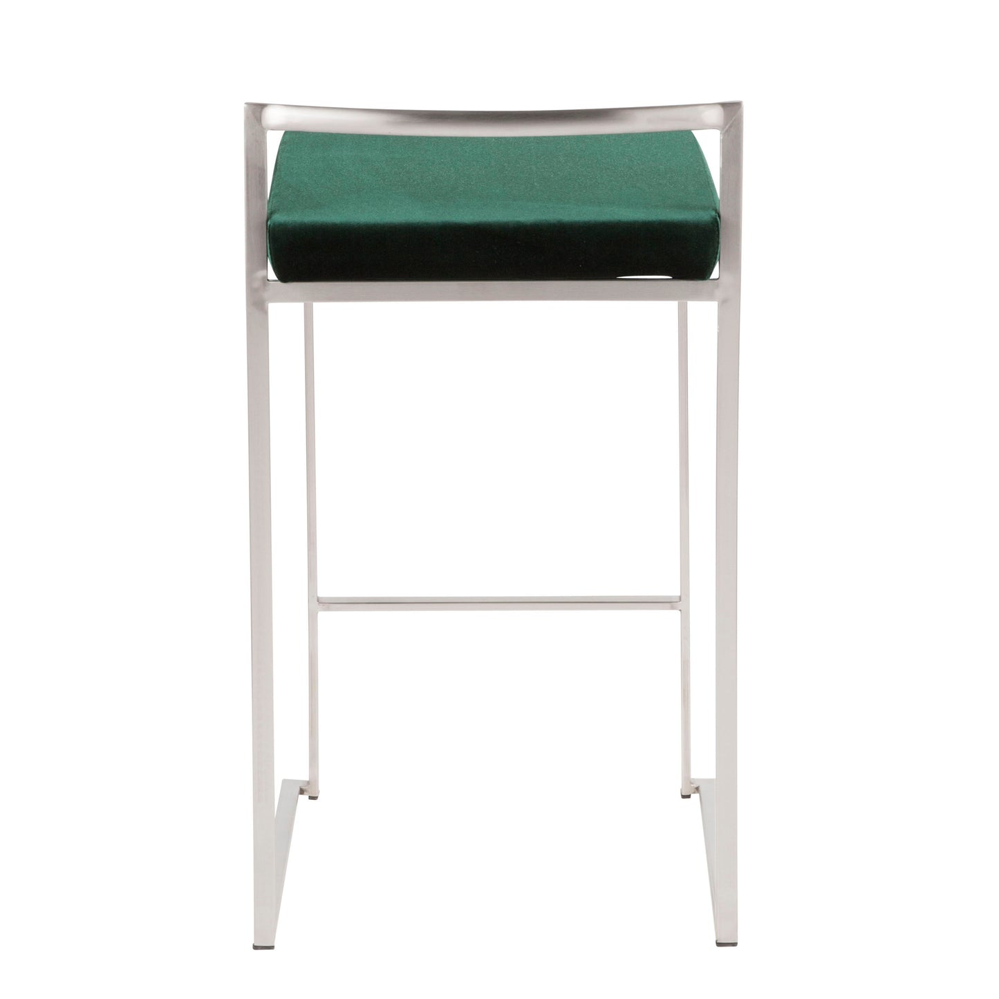 Fuji - Contemporary Stackable Counter Stool (Set of 2) - Green