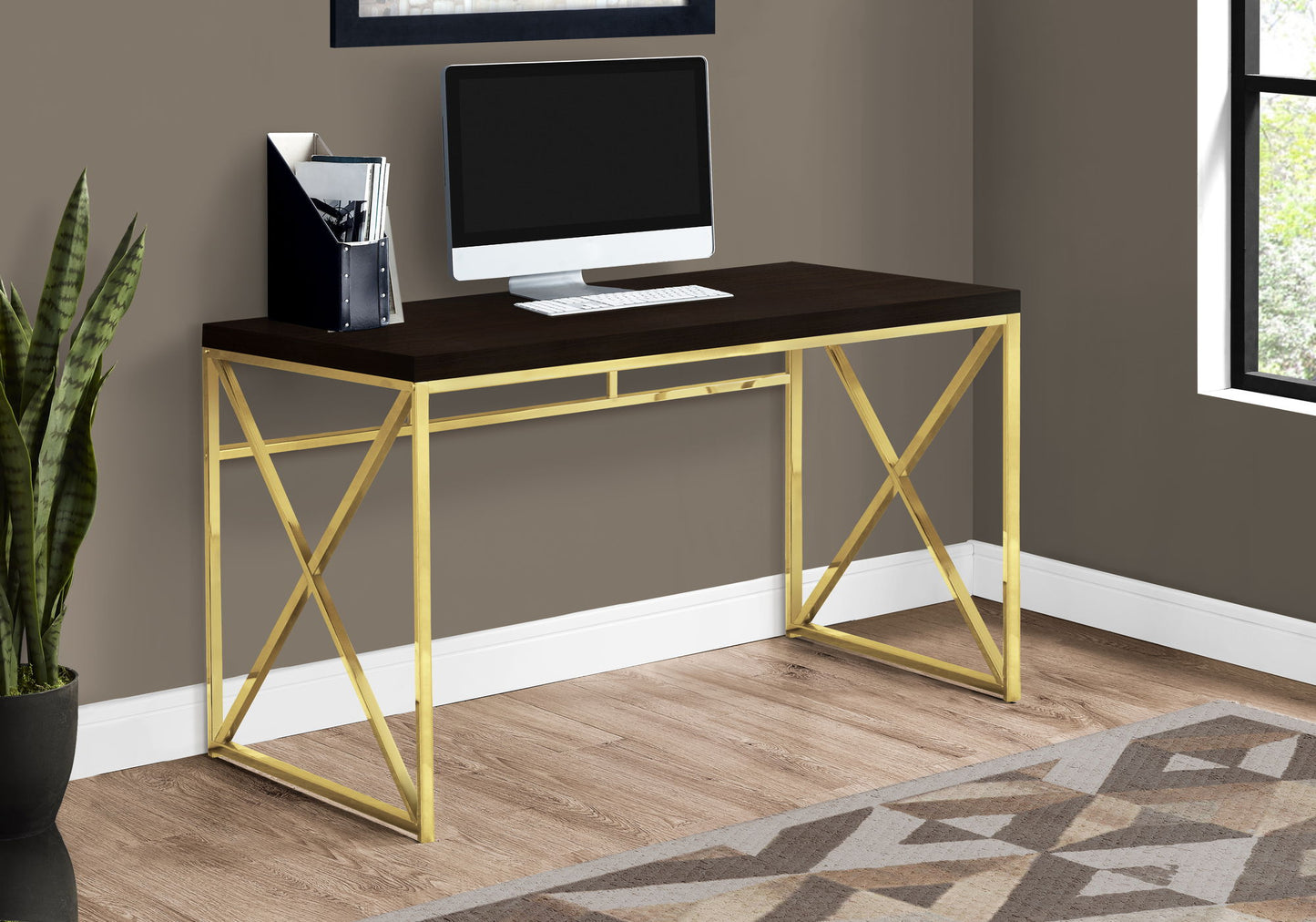 Computer Desk For Home Office, Laptop, Versatile Design - Espresso