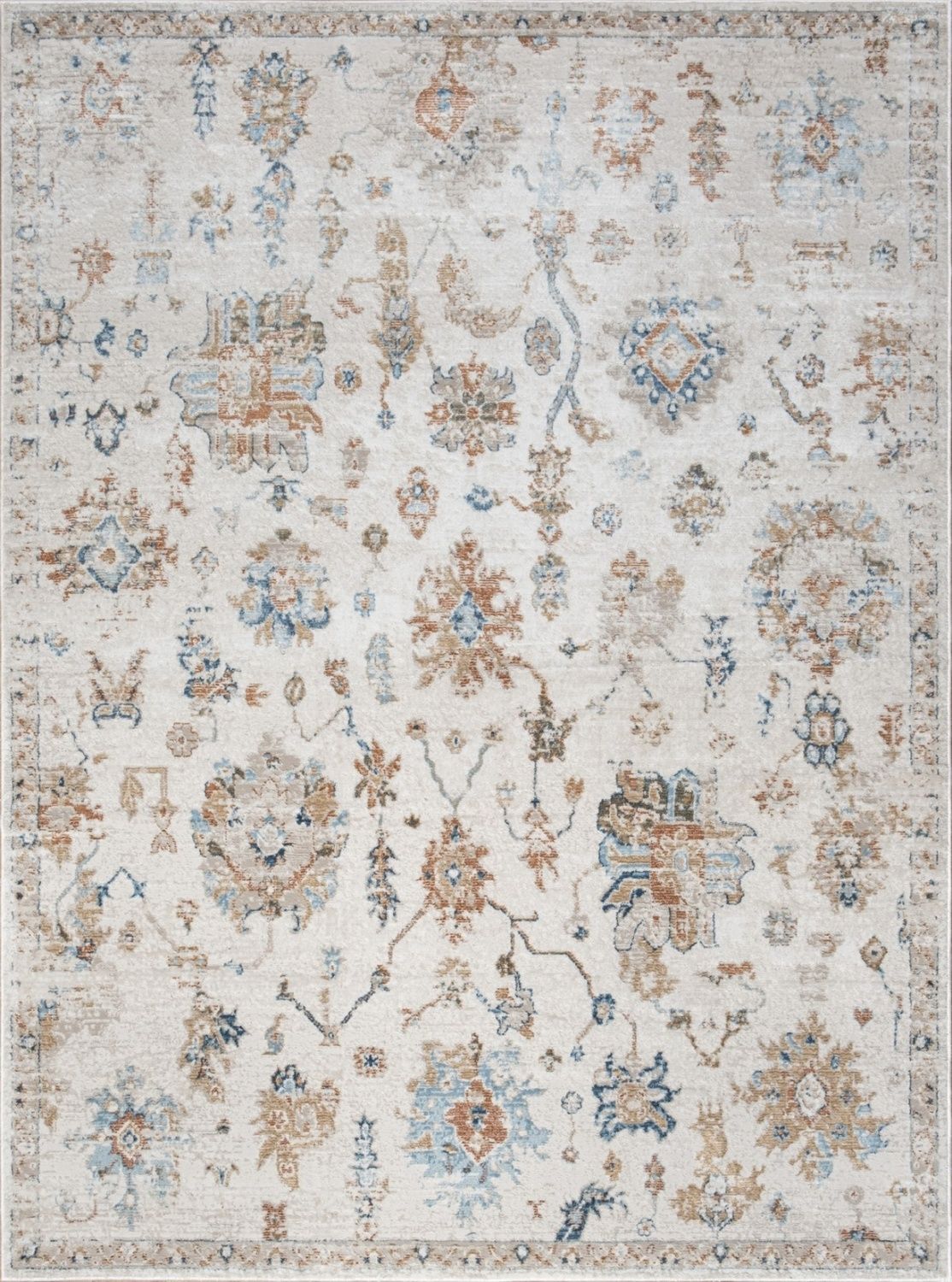 Noble - 7'10" X 10'3" Area Rug Polypropylene - Ivory
