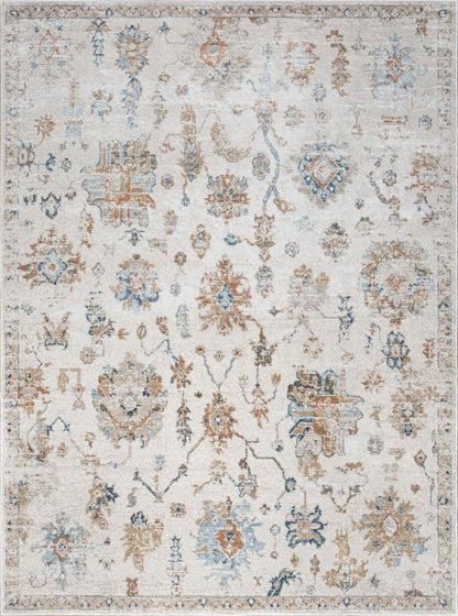 Noble - 7'10" X 10'3" Area Rug Polypropylene - Ivory