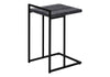 Accent Table, C - Shaped, Versatile Design - Black