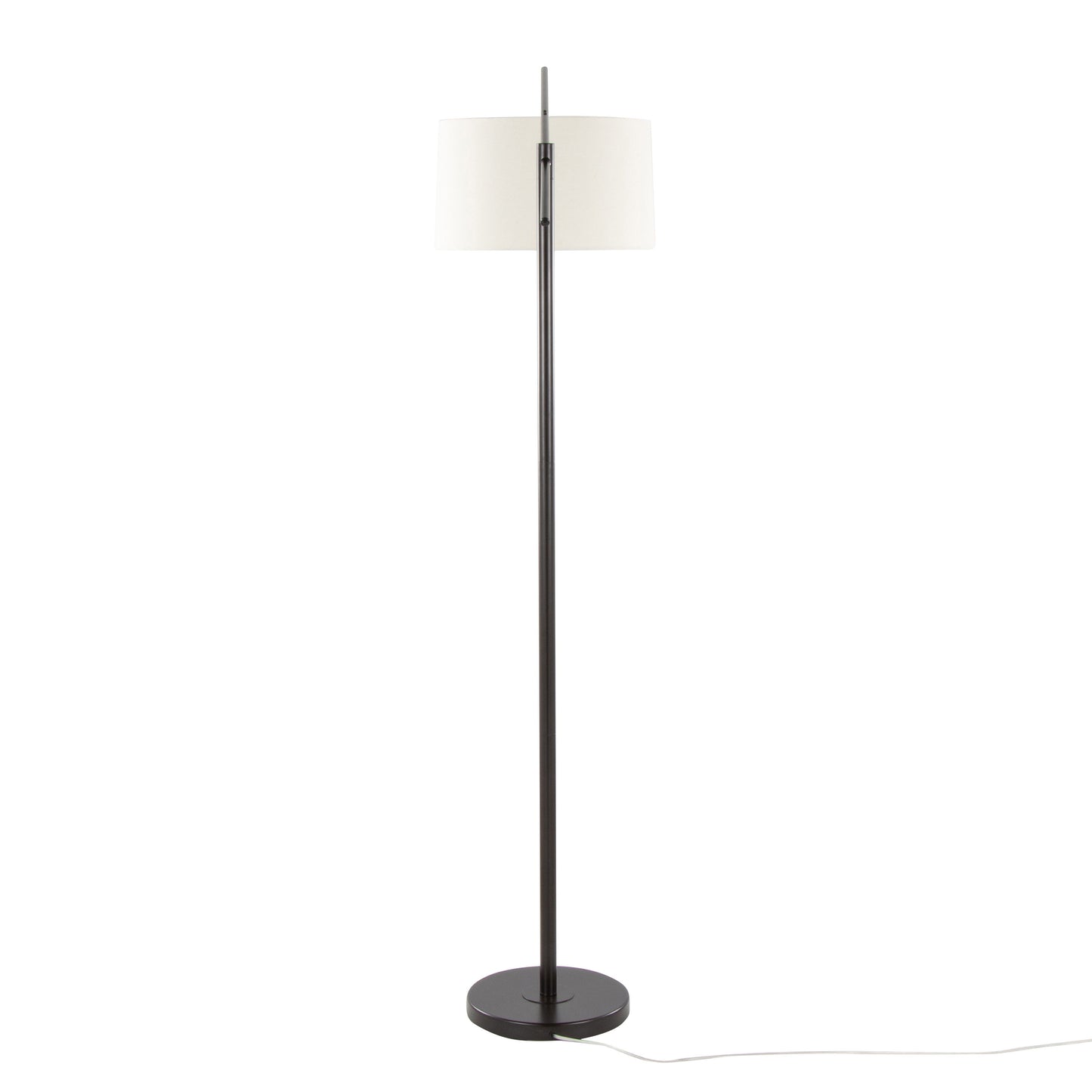 Casper - Contemporary Floor Lamp - Oil Bronze / Natural