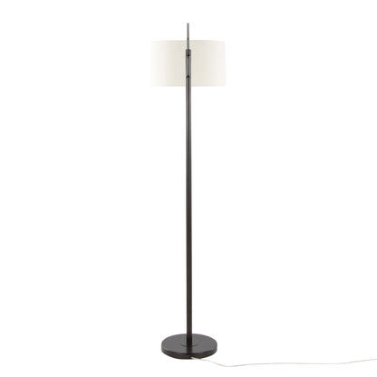 Casper - Contemporary Floor Lamp - Oil Bronze / Natural