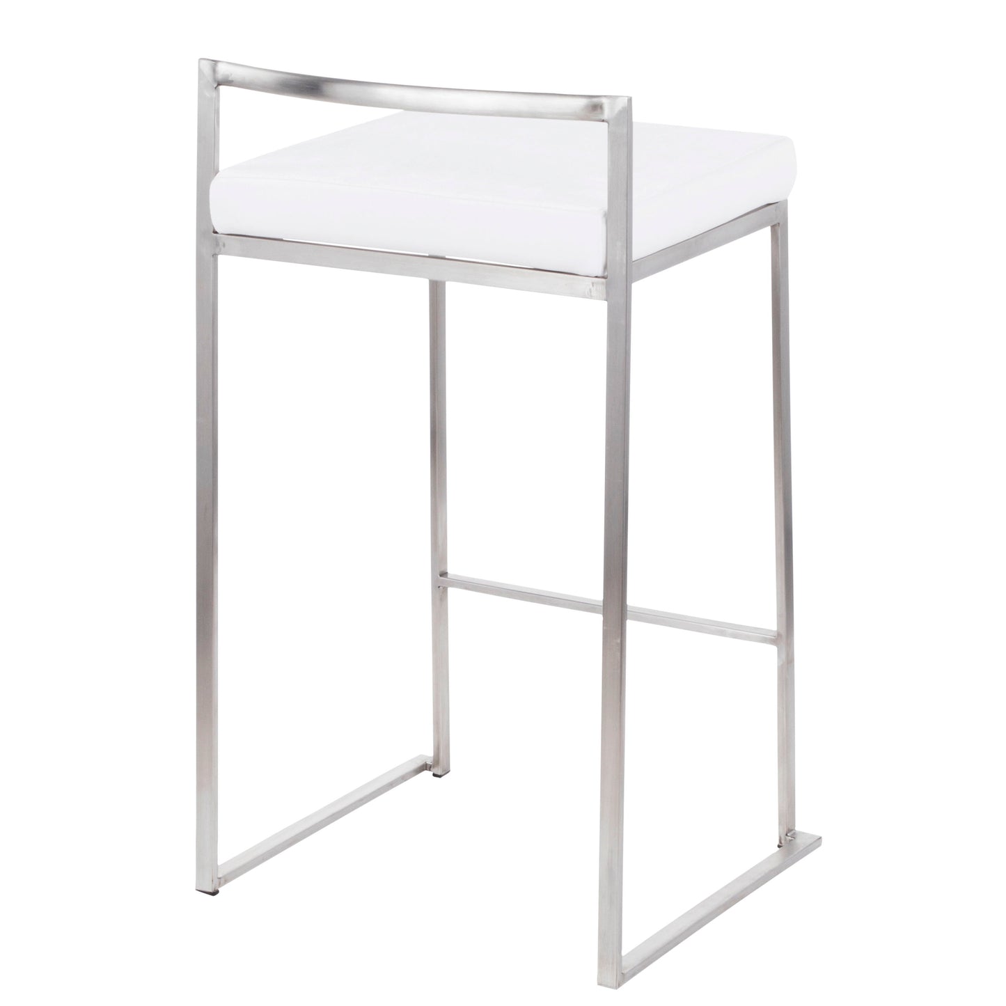 Fuji - Contemporary Stackable Counter Stool (Set of 2) - White