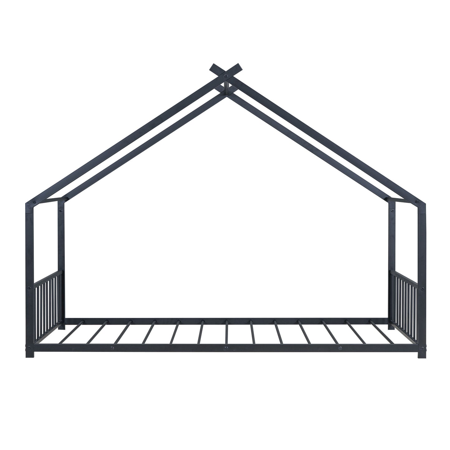 Twin Size House Bed - Black