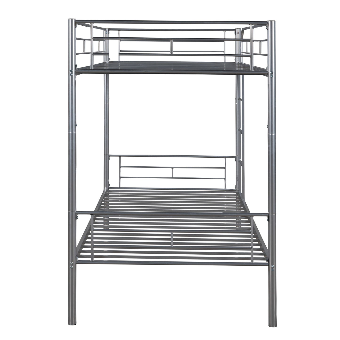 Twin Over Twin Bunk Bed - Silver