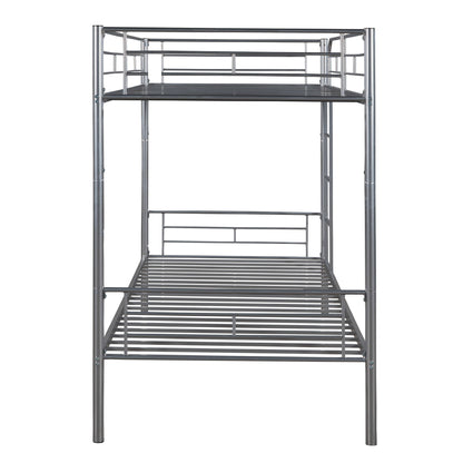 Twin Over Twin Bunk Bed - Silver