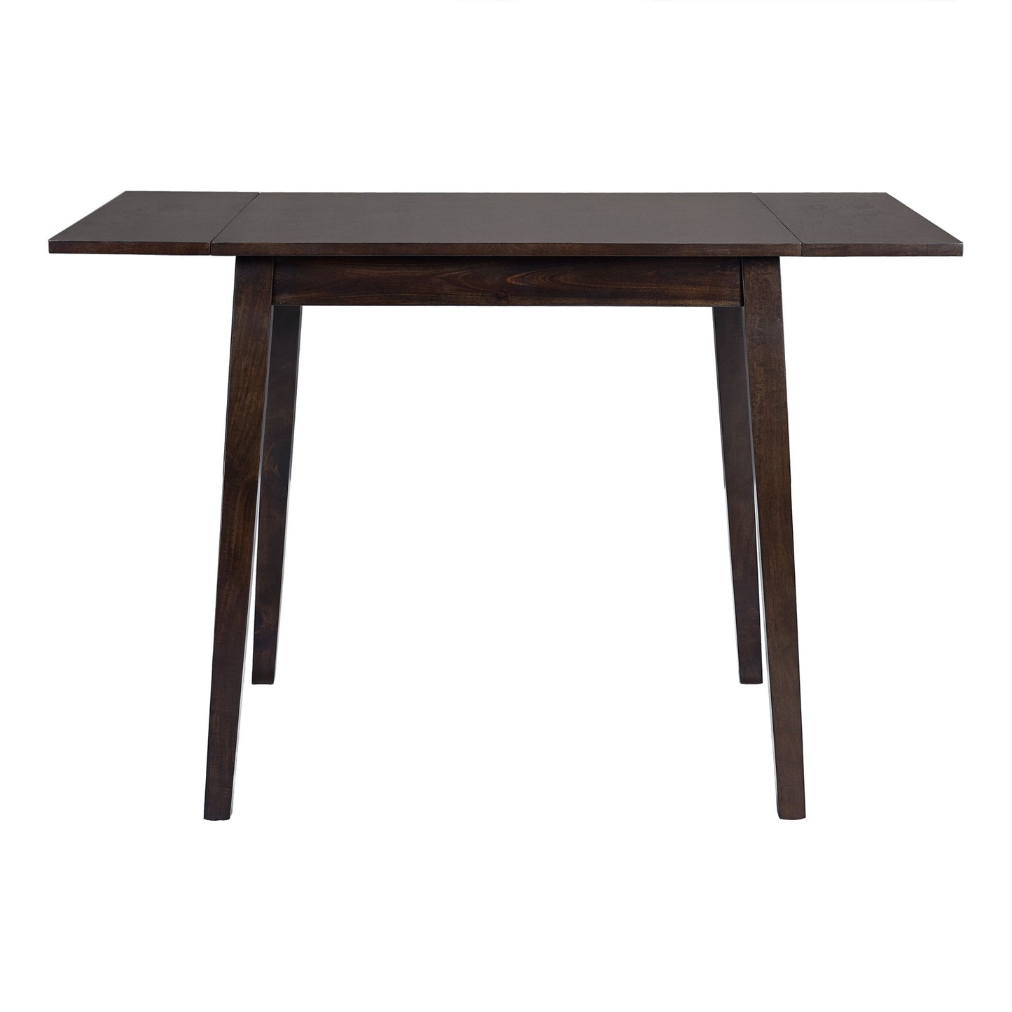 3 Piece Kitchen Dining Set With Drop Leaf Dining Table And 2 Dining Upholstered Chairs, Dining Room Set For Small Places - Espresso