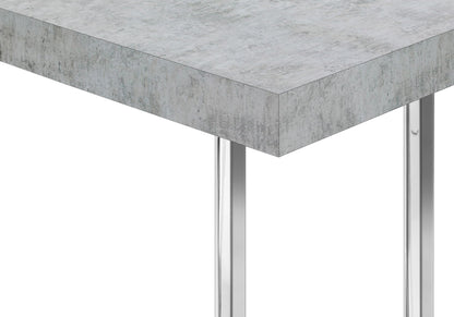Accent Table, C - Shaped, Modern & Convenient Design - Gray