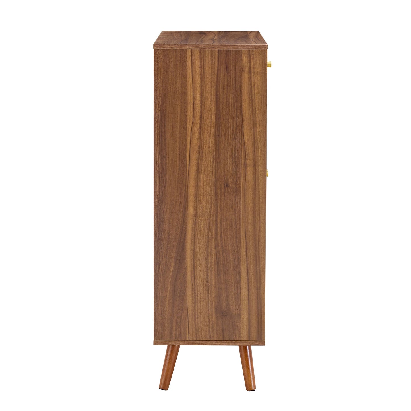 Multi Functional Modern Minimalist Shoe Cabinet Perfectly Blends Into Nordic, Japanese, And Industrial Style Homes - Walnut