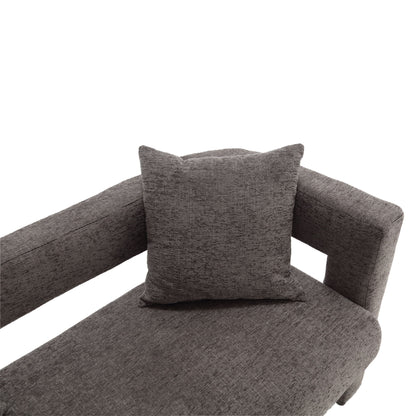Modern Loveseat Sofa, Comfy Upholstered 2 Seater Sofa, Small Loveseat Accent Couch For Leisure Areas - Gray