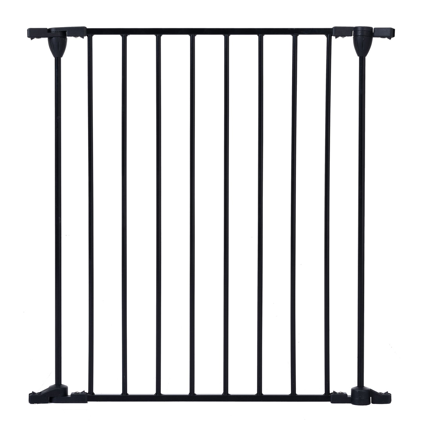 Adjustable Safety Gate 8 Panels Play Yard Metal Doorways Fireplace Fence Christmas Tree Fence Gate For House Stairs Gate Prohibited Area Fence - Black