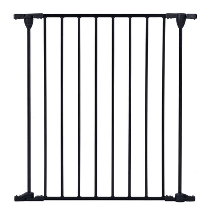 Adjustable Safety Gate 8 Panels Play Yard Metal Doorways Fireplace Fence Christmas Tree Fence Gate For House Stairs Gate Prohibited Area Fence - Black
