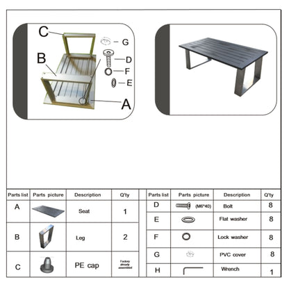 Coffee Table - Powder Pewter