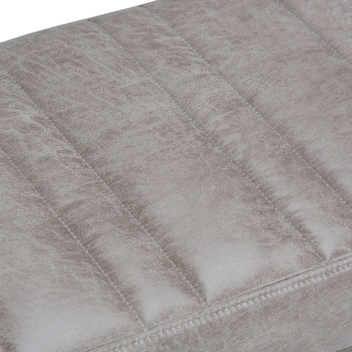 Casey - Ottoman Bench - Distressed Gray Taupe