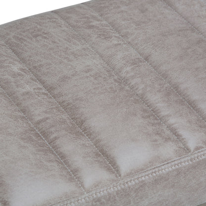 Casey - Ottoman Bench - Distressed Gray Taupe