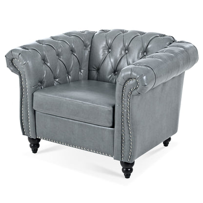 1 Seater Sofa For Living Room - Gray
