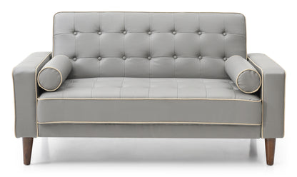 Contemporary Loveseat For Two - Gray