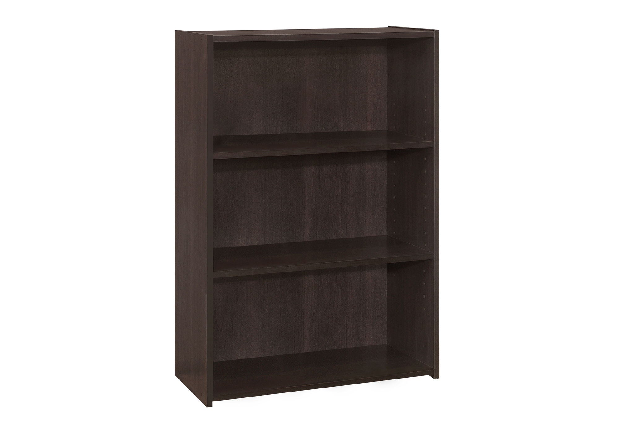 Bookshelf, Bookcase, 4 Tier, For Office, Transitional - Espresso